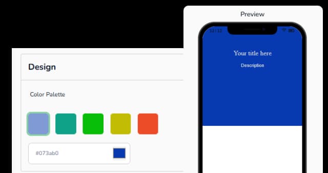 Customizable Template Color