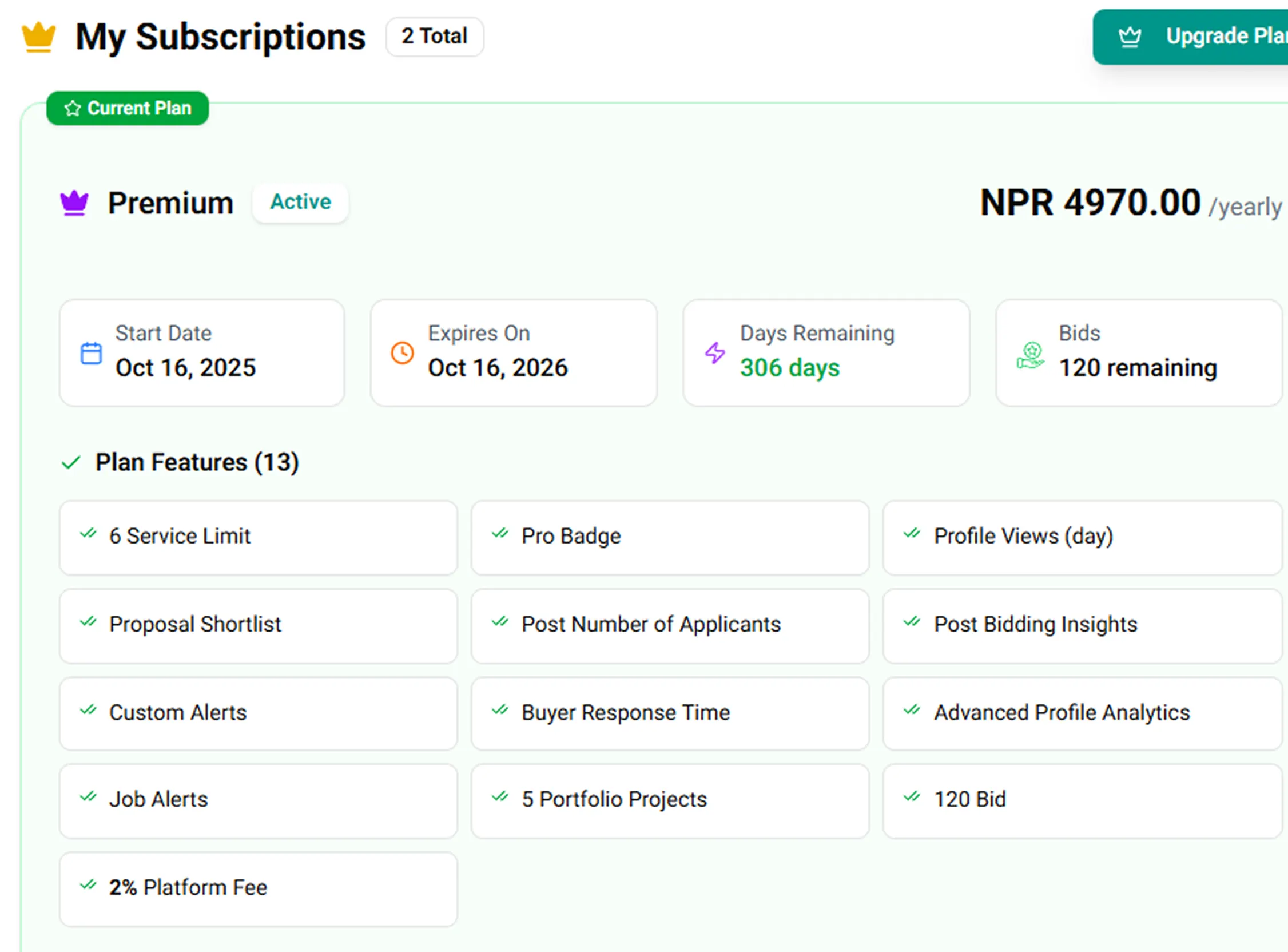 Yaha Chha seller subscription